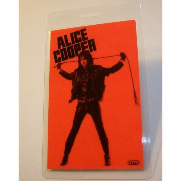 Alice Cooper Original 1991 Backstage Concert Pass Hey Stoopid Horror Shock Rock - Picture 2 of 4